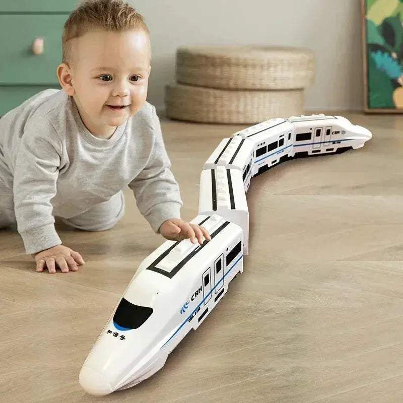 Kids High Speed Railway Train Toy With Sound And Light
