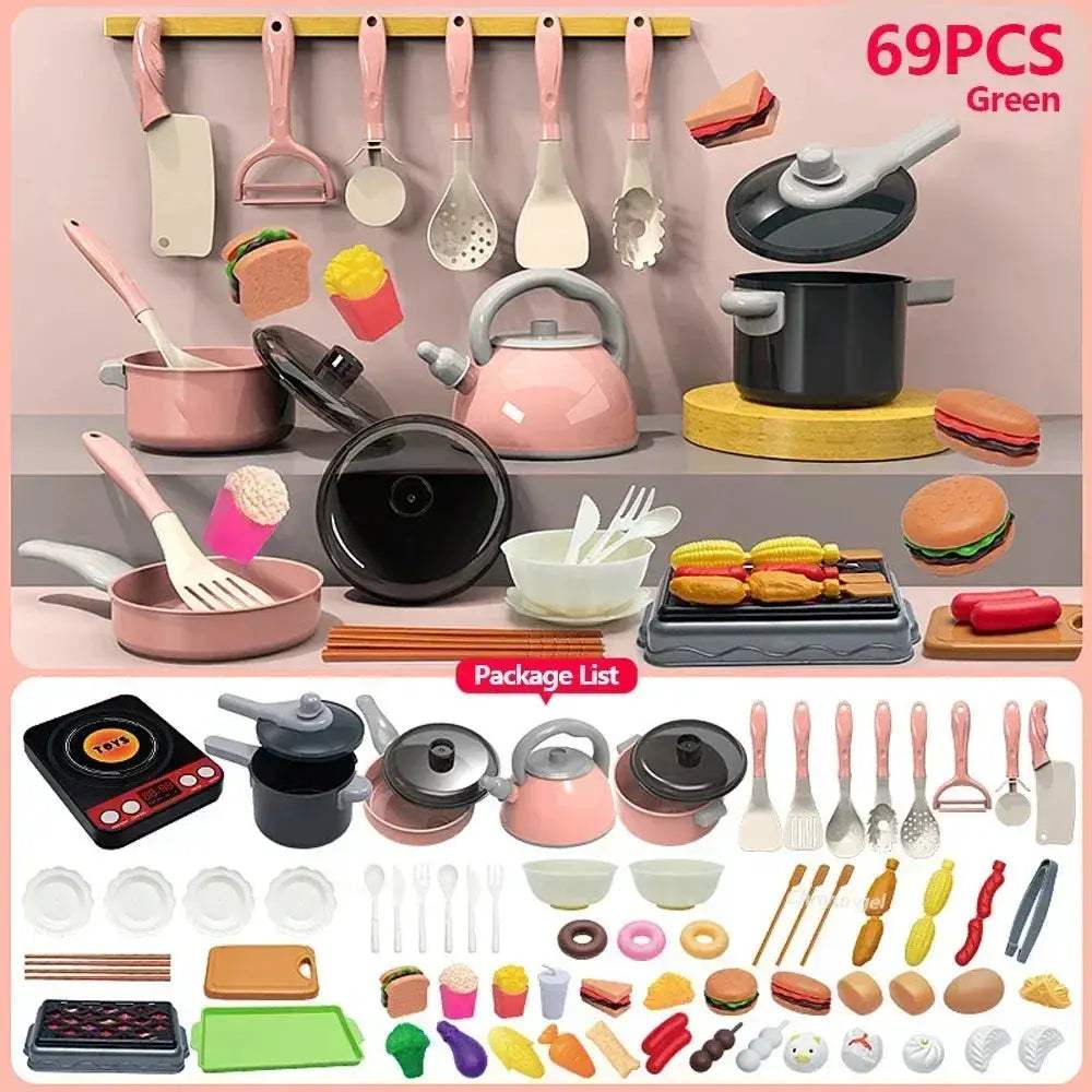 Kids Kitchen Toys Set 92Piece Pretend Play Kit for Toddlers - Image 11
