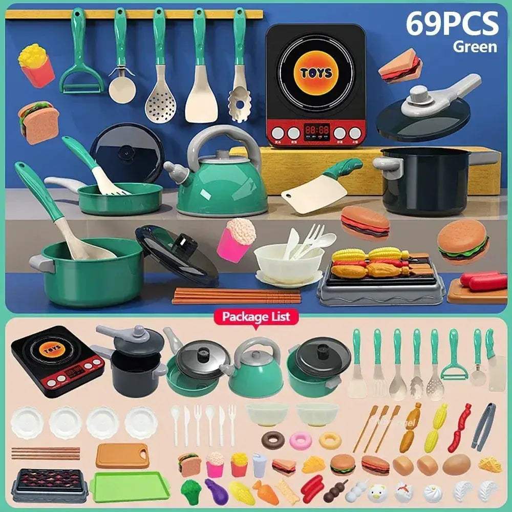 Kids Kitchen Toys Set 92Piece Pretend Play Kit for Toddlers - Image 12