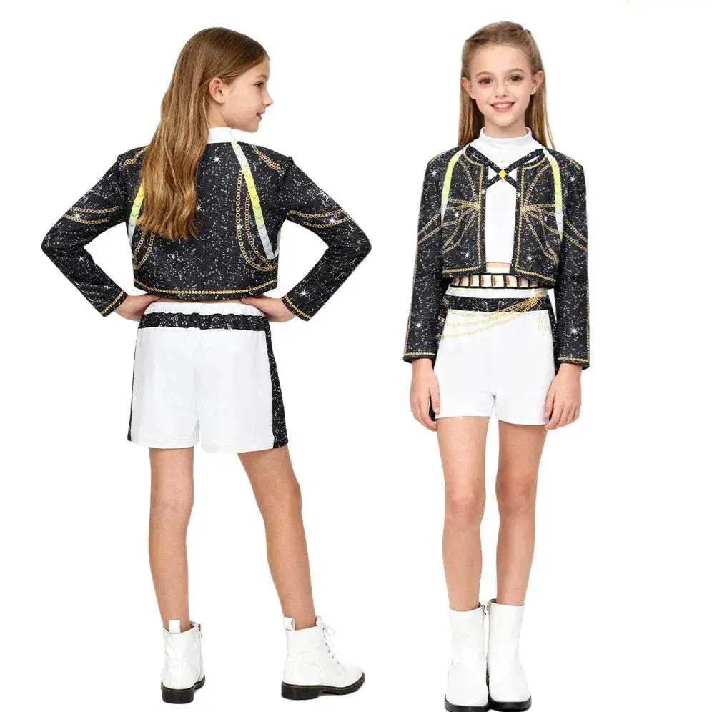 Kids Cosplay Costume Set For Girls Idol Group Performance - Image 4