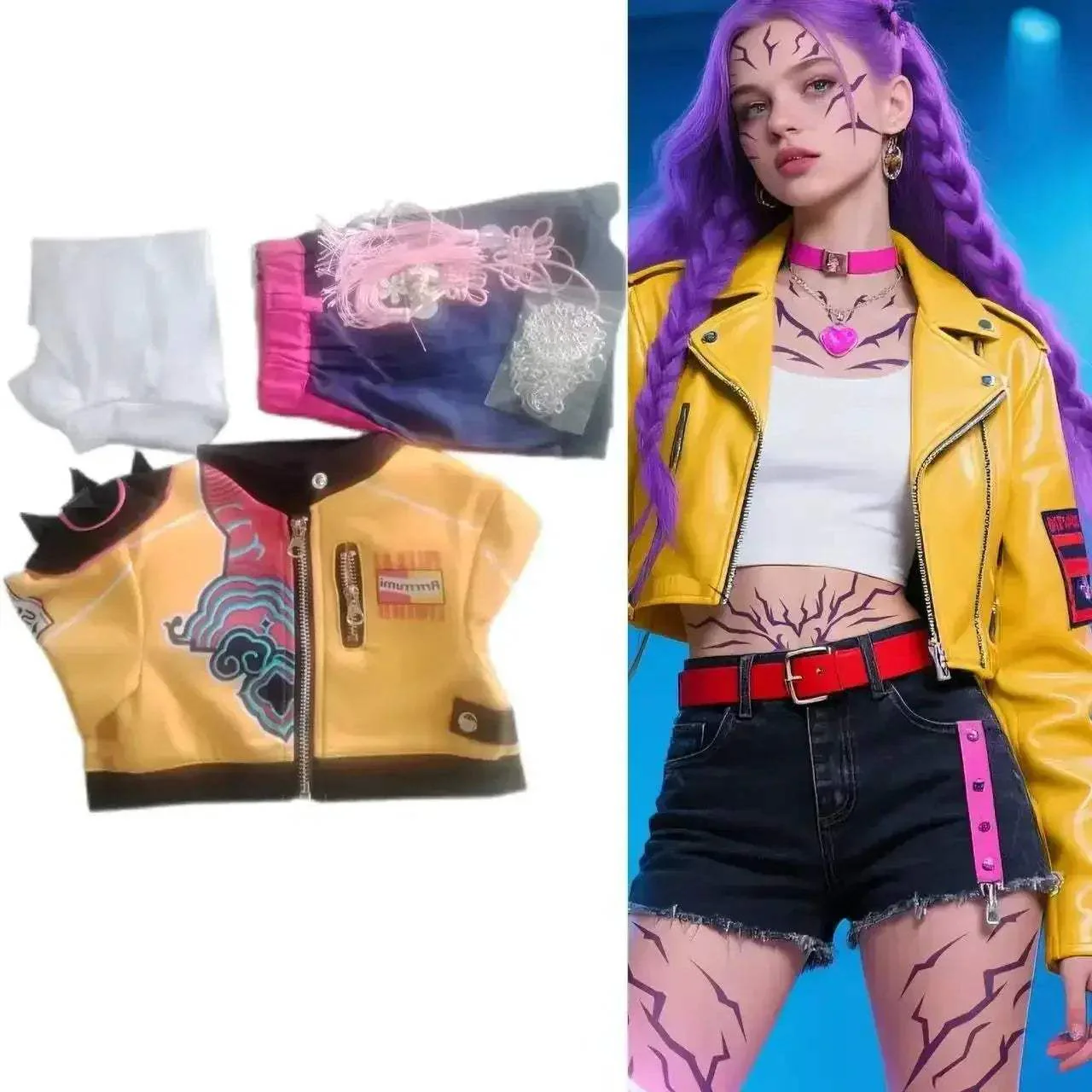 Kids Kpop Demon Cosplay Costume Set For Girls Party Ready - Image 8