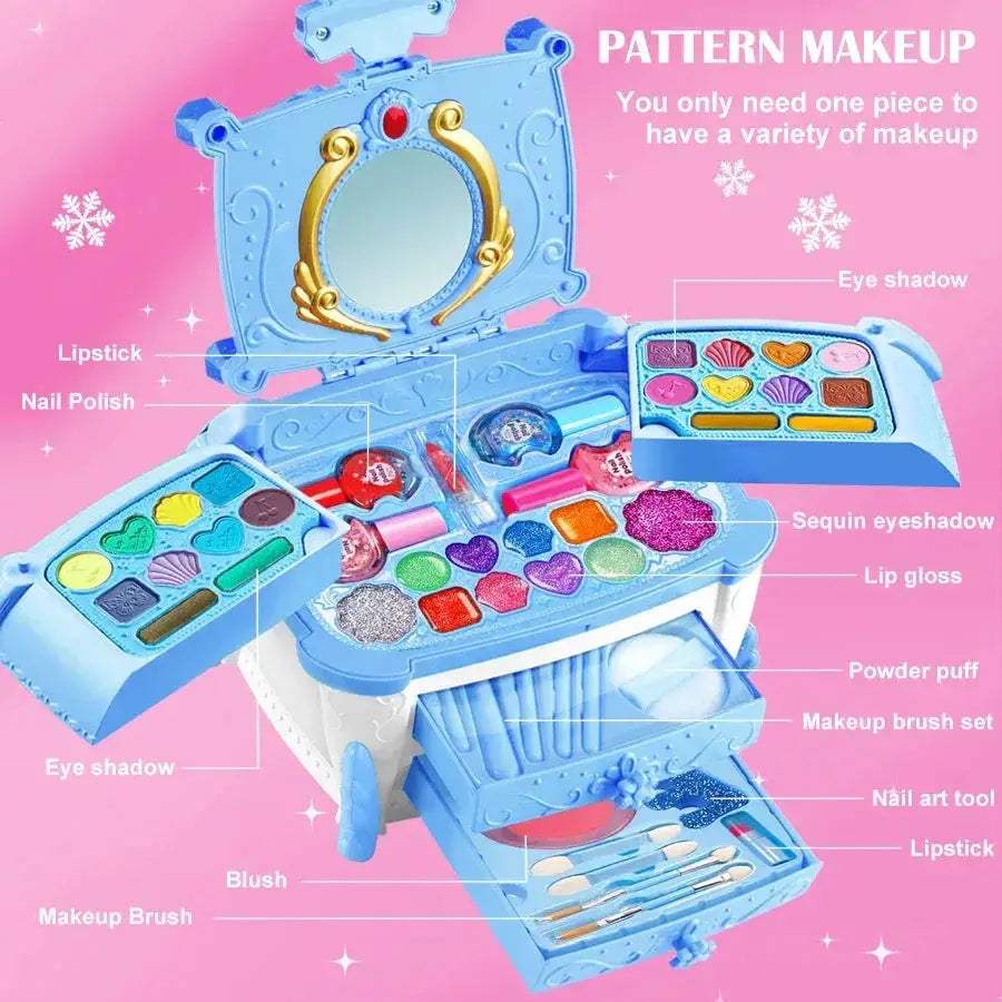 Washable Kids Makeup Kit For Girls Realistic Dress Up Toy - Image 5