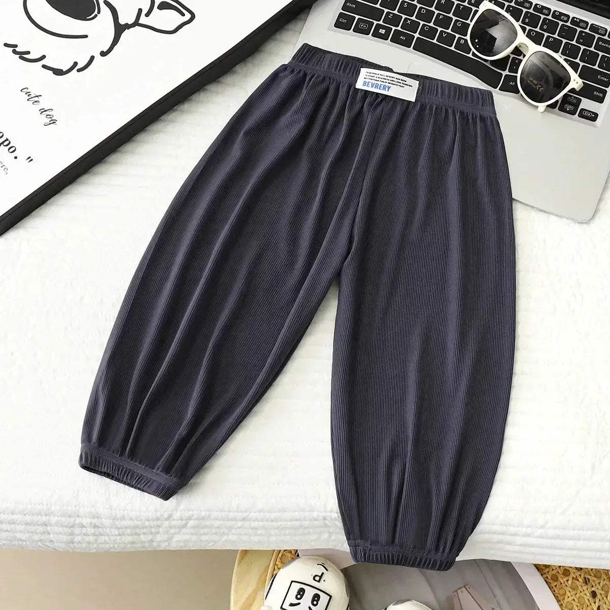 Kids Mosquito Proof Summer Pants With Elastic Waist - Image 3