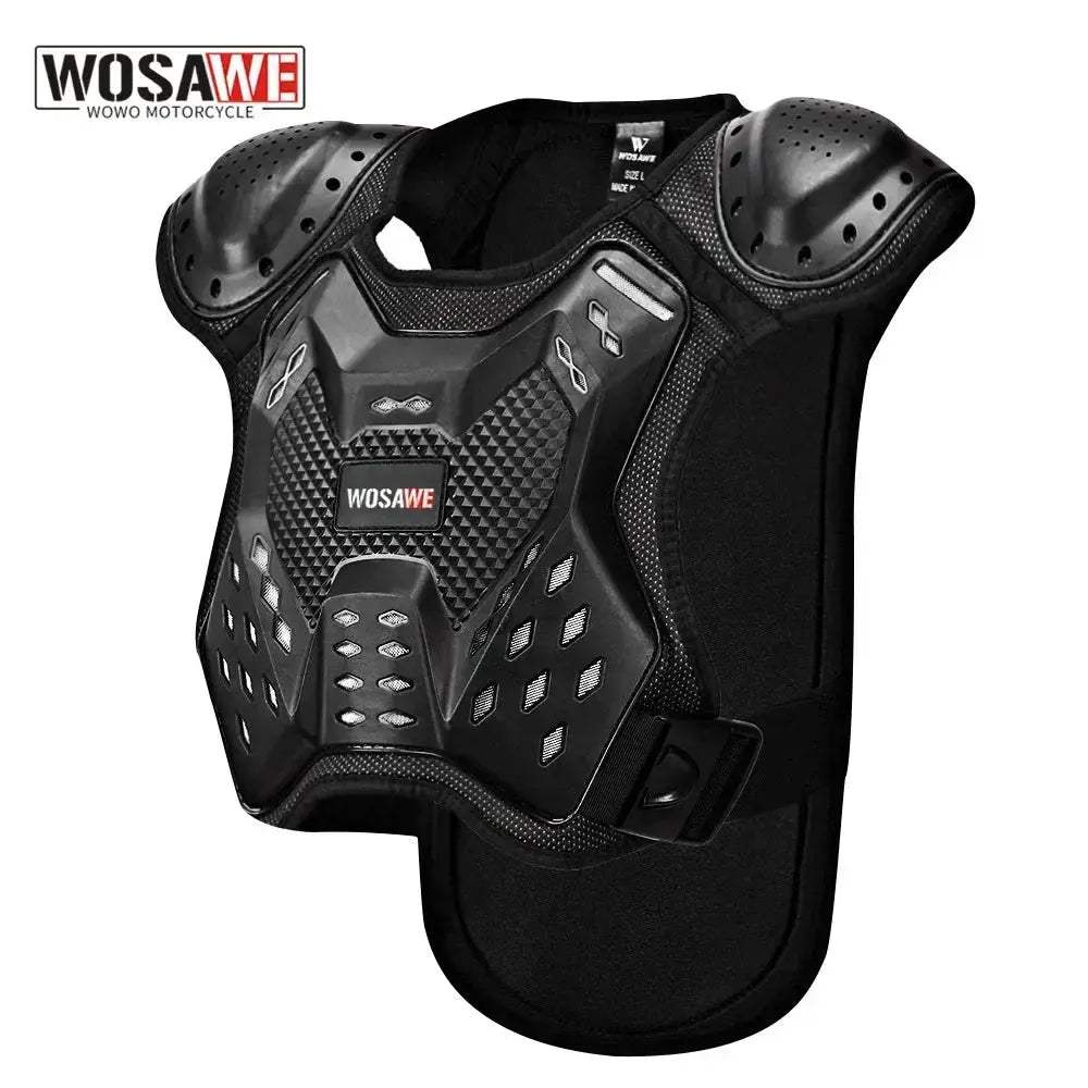 Kids Motocross Chest Protector Armor With Drop Resistant Back Protection