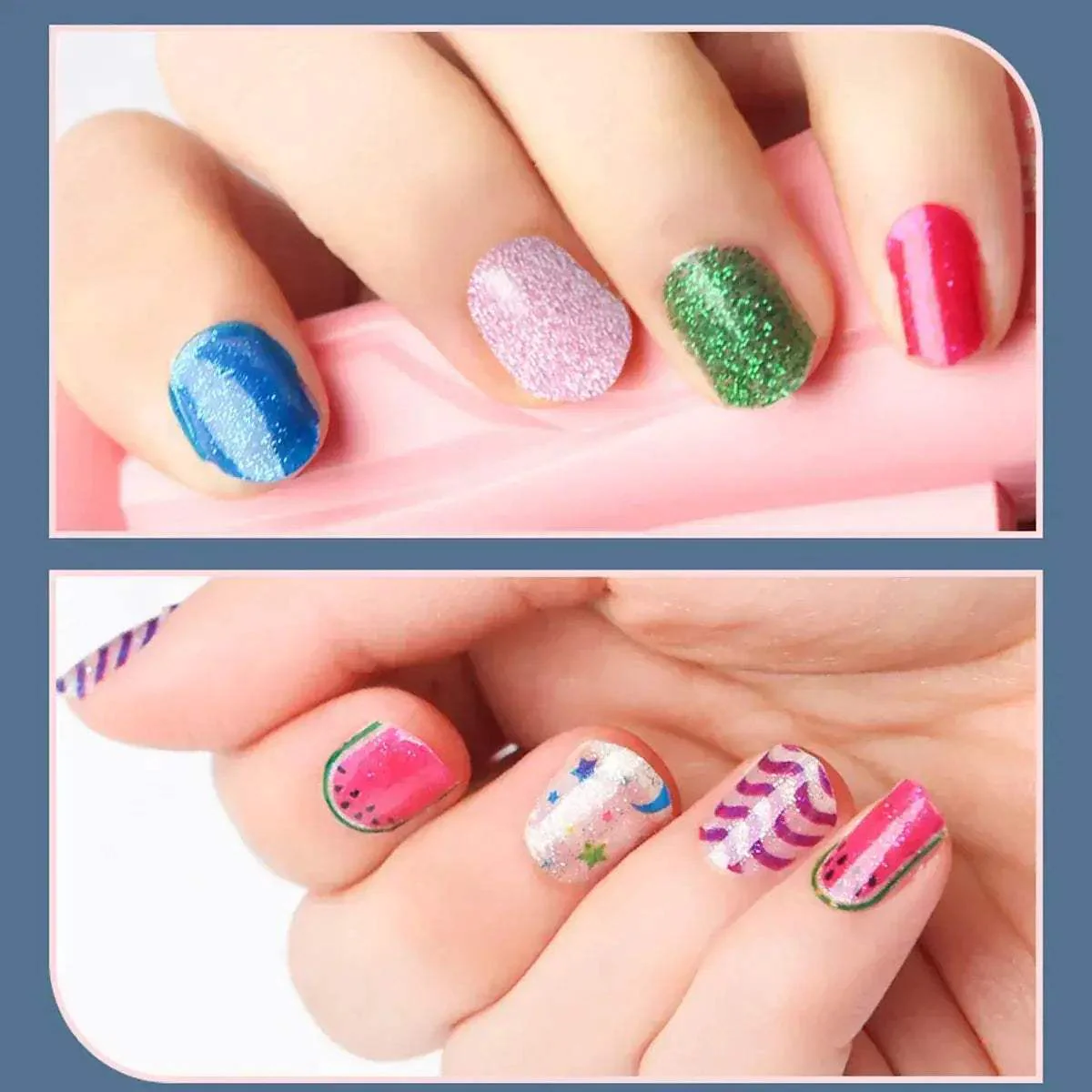 Kids Nail Art Set Princess Theme DIY Makeup Toy Kit - Image 3