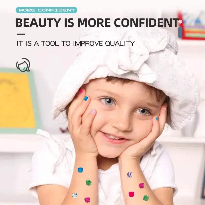 Kids Nail Art Set Princess Theme DIY Makeup Toy Kit - Image 6