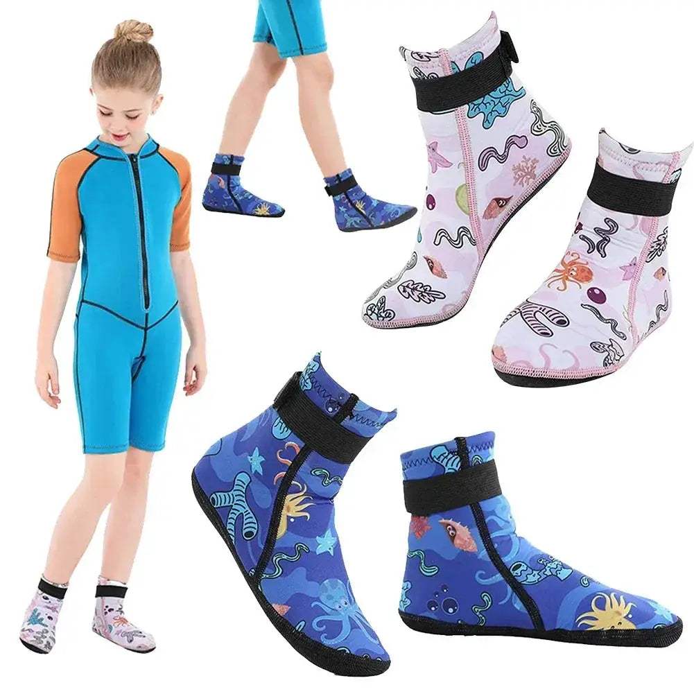 Kids Neoprene Water Socks Anti Slip Keeping Feet Warm