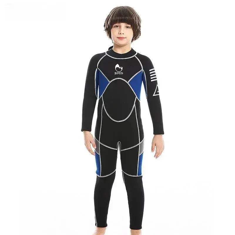 Kids Neoprene Wetsuit 2.5mm Front Zip for Swimming Outdoors - Image 5