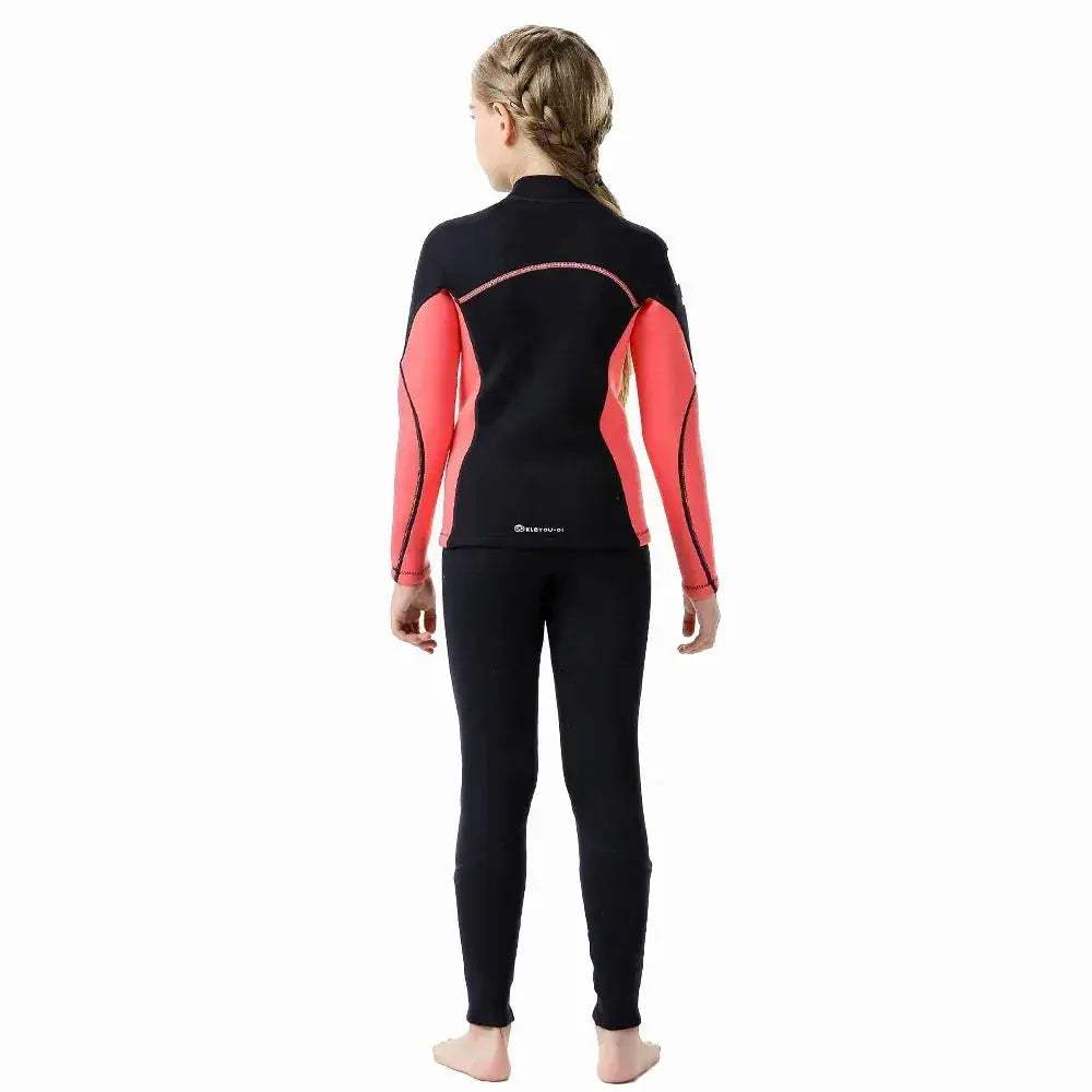 Kids Neoprene Wetsuit 2.5mm Keeps Warm For Swimming And Surfing - Image 3