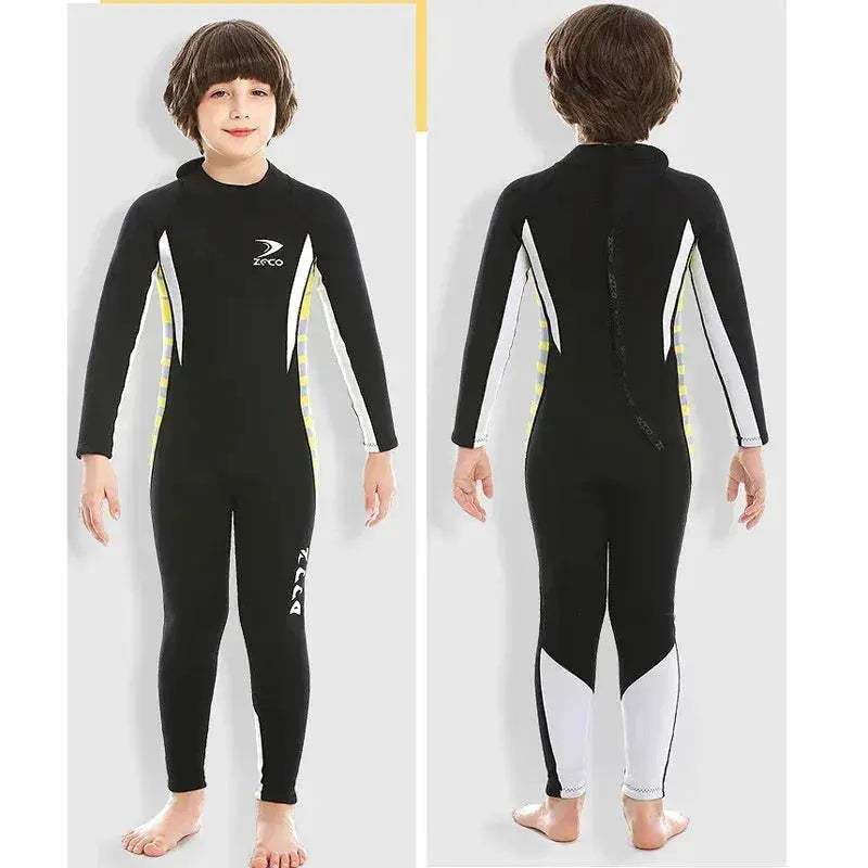 Kids Neoprene Wetsuit 3mm 2.5mm Full Body Warmth Waterproof