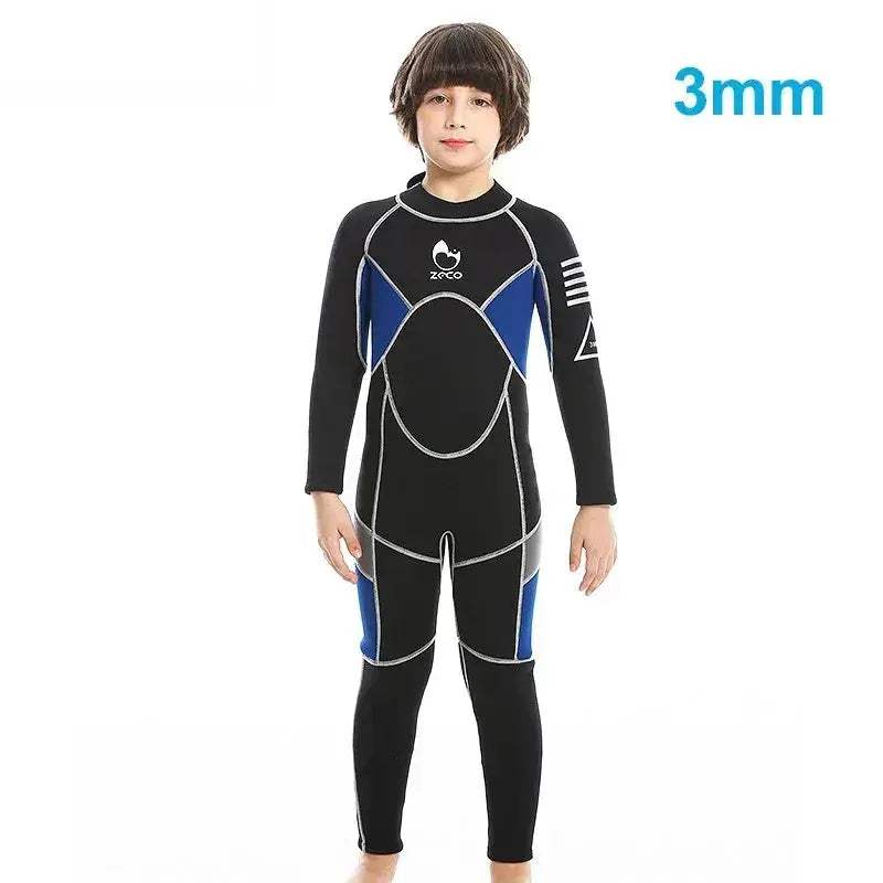 Kids Neoprene Wetsuit 3mm 2.5mm Full Body Warmth Waterproof - Image 16