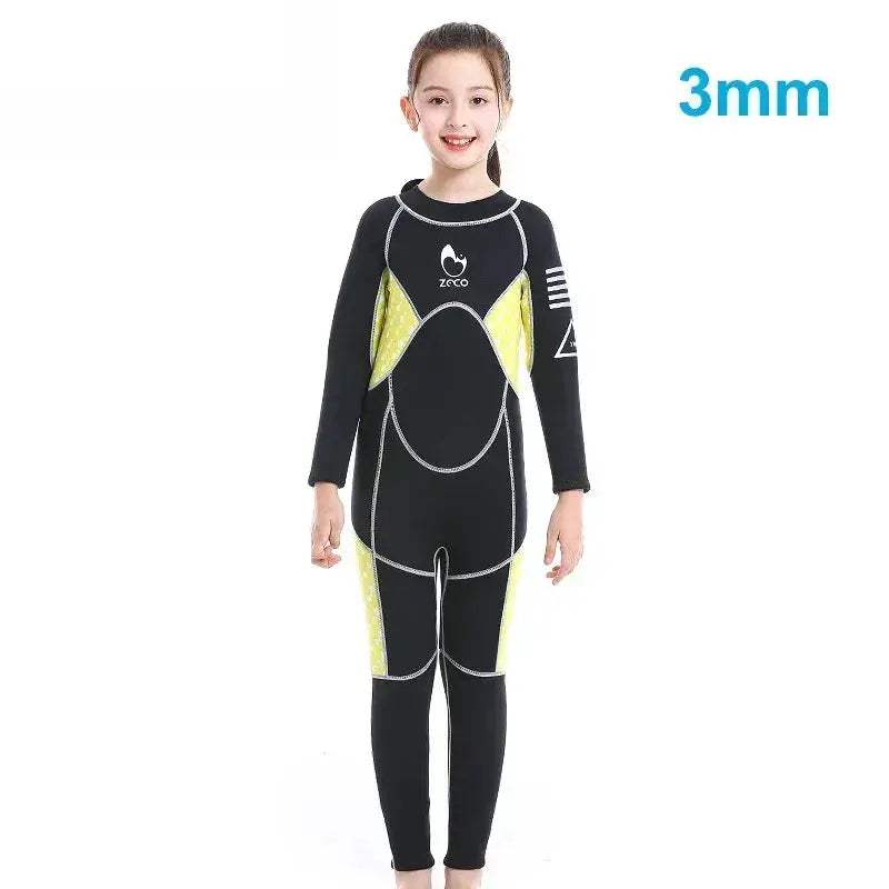 Kids Neoprene Wetsuit 3mm 2.5mm Full Body Warmth Waterproof - Image 7