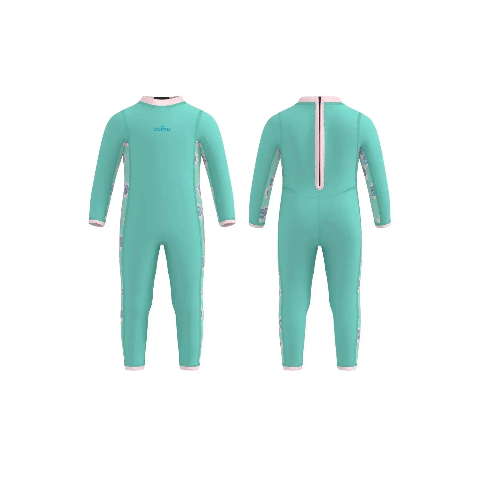 Kids Neoprene Wetsuit Back Zip For Warm Swim Comfort - Image 5