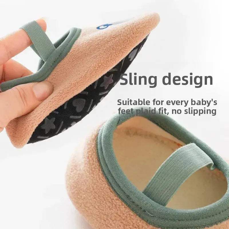 Kids Non Slip Fleece Indoor Floor Socks Anti Slip Booties - Image 2