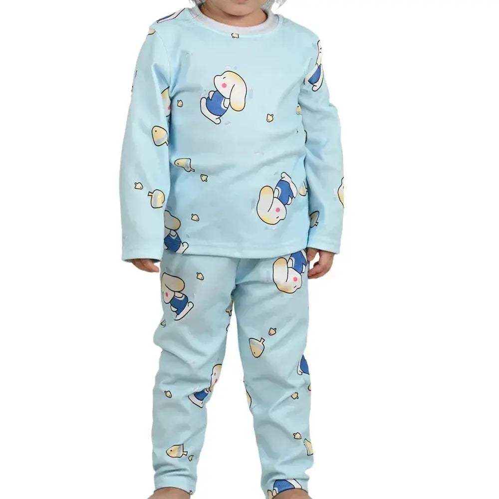 Kids Pajama Set Soft Cotton Cartoon Patterns For Cozy Sleep - Image 12