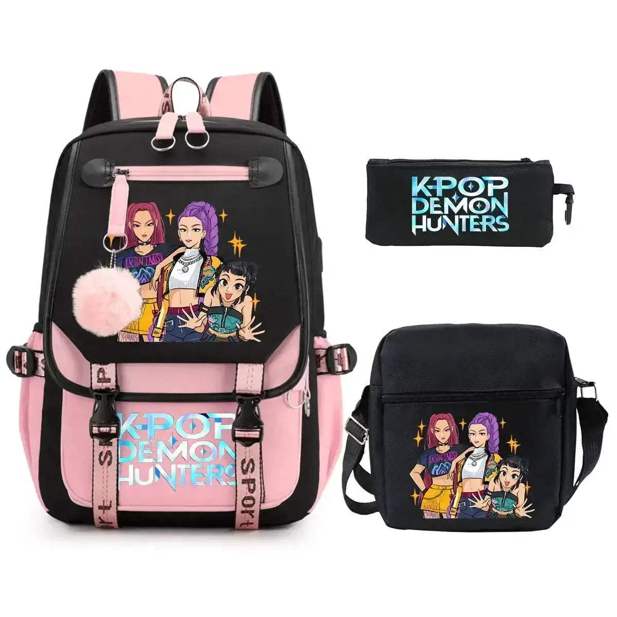 Kids School Backpack Three Piece Set With Pencil Case - Image 4