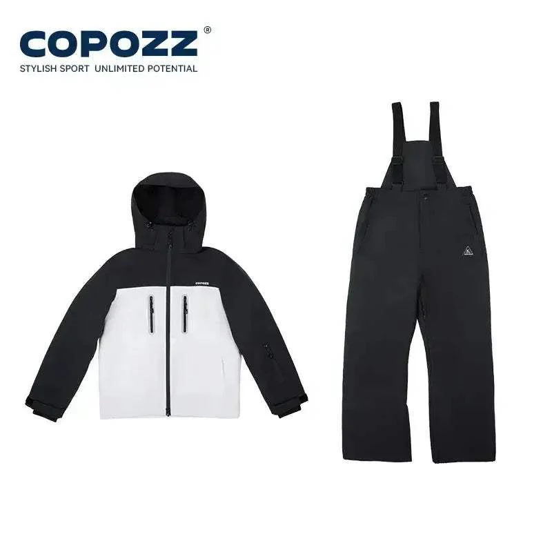 Kids Ski Pants All In One Windproof Waterproof Overalls - Image 12