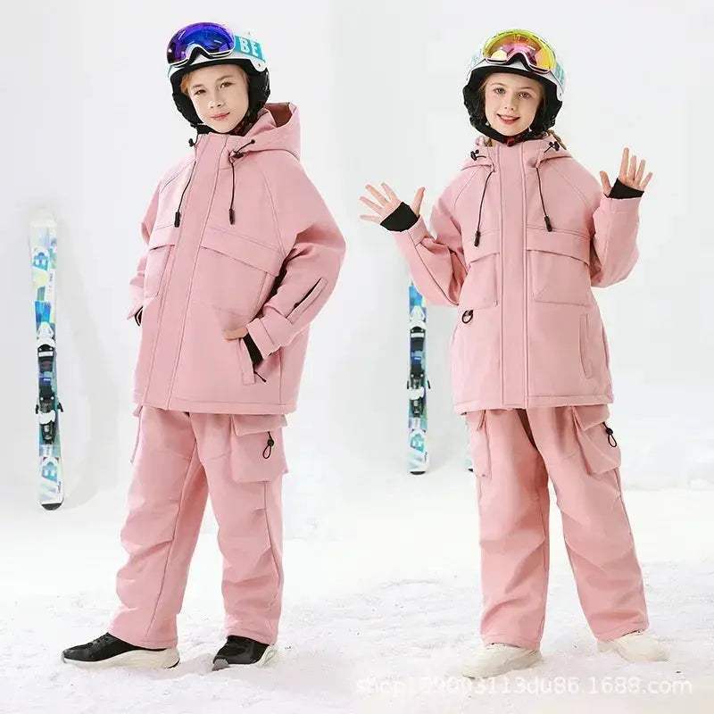Kids Ski Suit Set Waterproof Warm Windproof Insulated Winter
