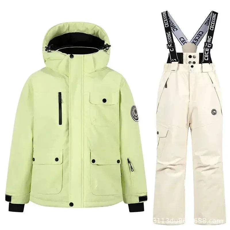 Kids Ski Suit Set Waterproof Warm Winter Snow Gear - Image 4