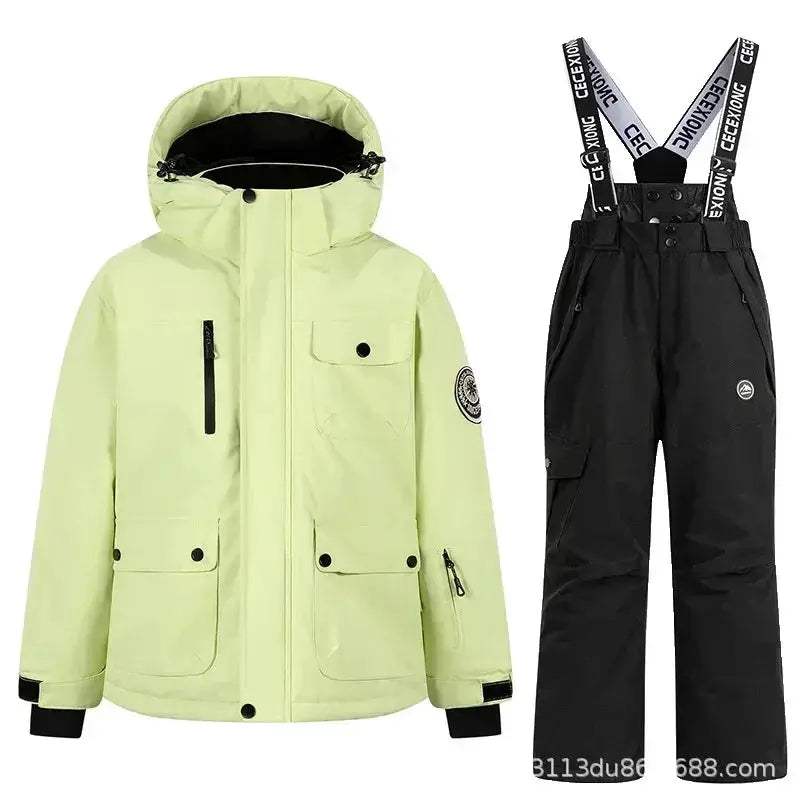 Kids Ski Suit Set Waterproof Warm Winter Snow Gear - Image 5