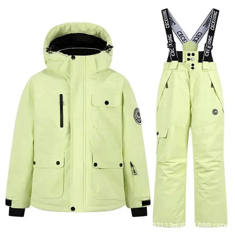 Kids Ski Suit Set Waterproof Warm Winter Snow Gear - Image 8