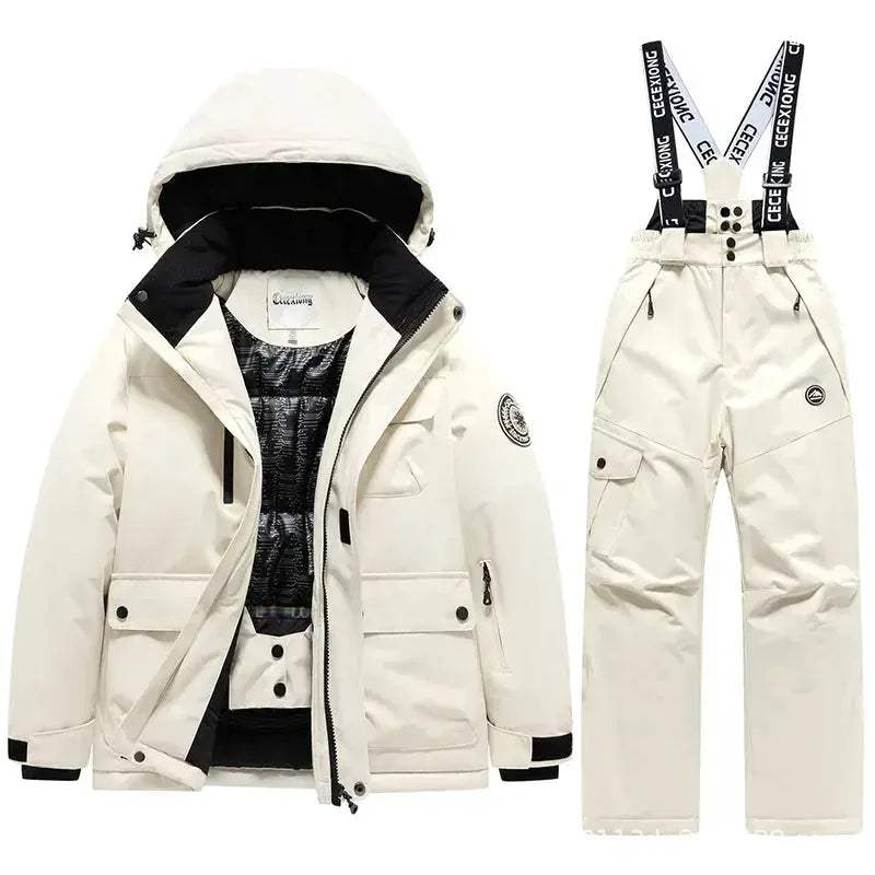 Kids Ski Suit Set Winter Breathable Warm Durable Safe