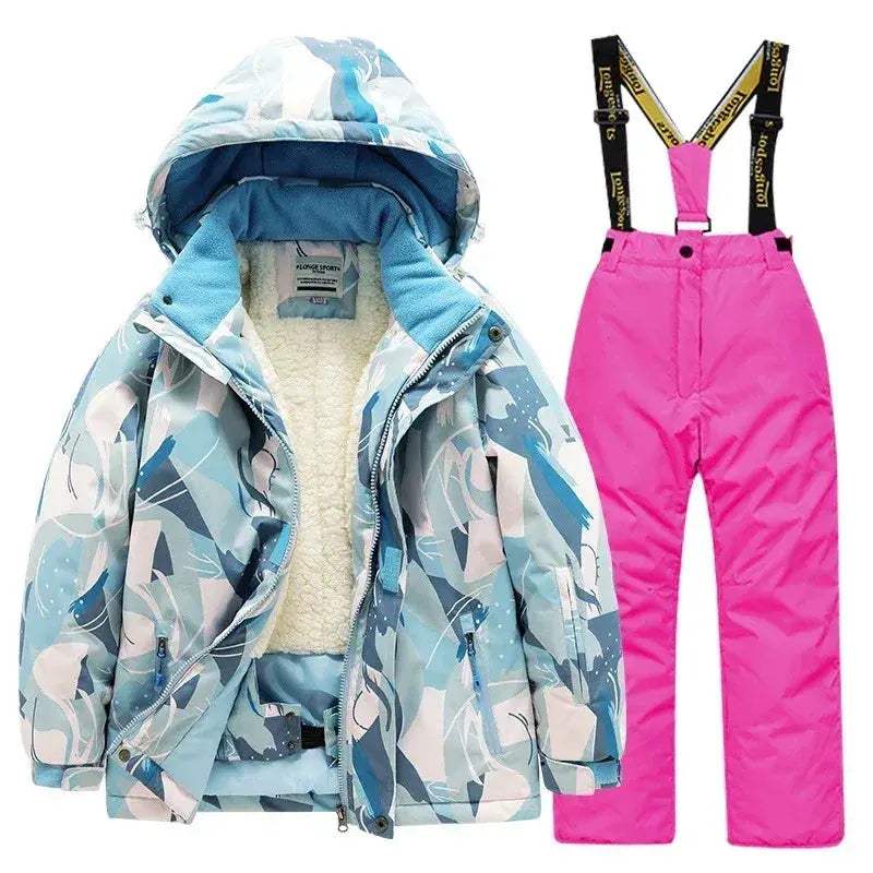 Kids Ski Suit Waterproof Warm Snow Gear for Children - Image 5