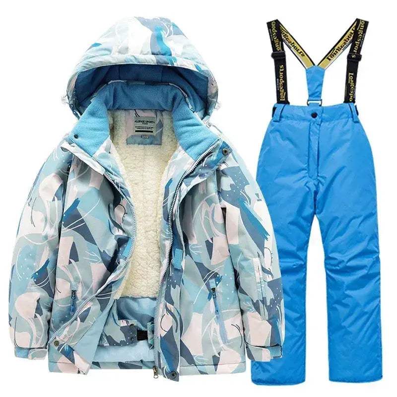 Kids Ski Suit Waterproof Warm Snow Gear for Children - Image 7