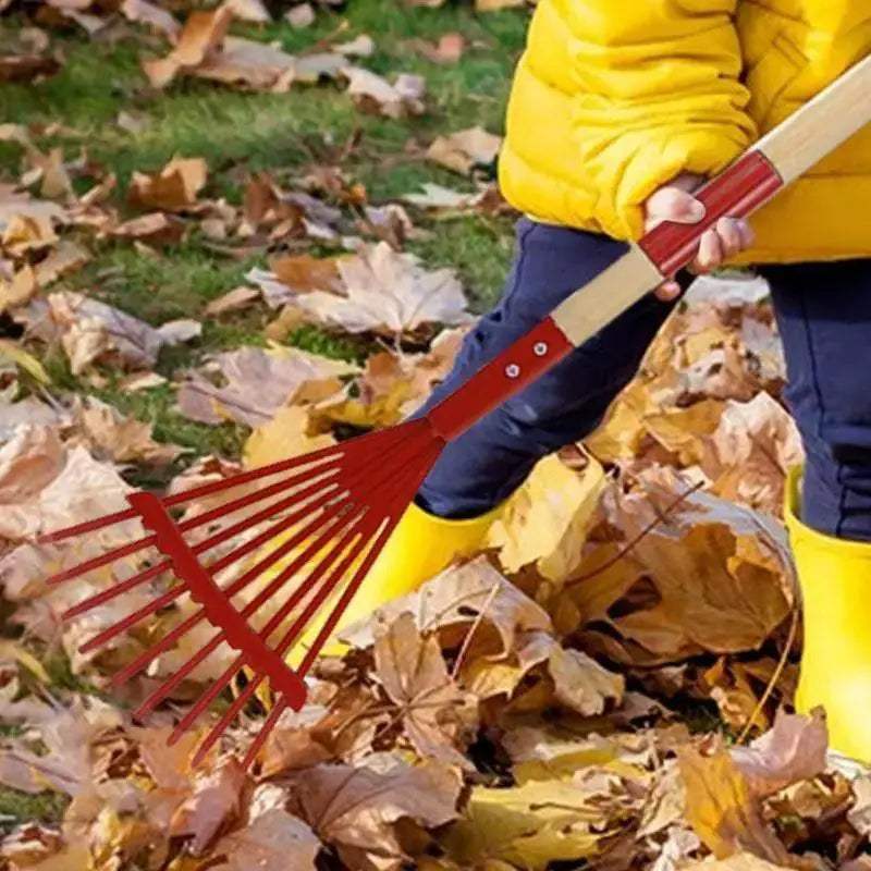 Kids Small Rake Garden Rake And Gloves Kit For Outdoor Gardening - Image 4