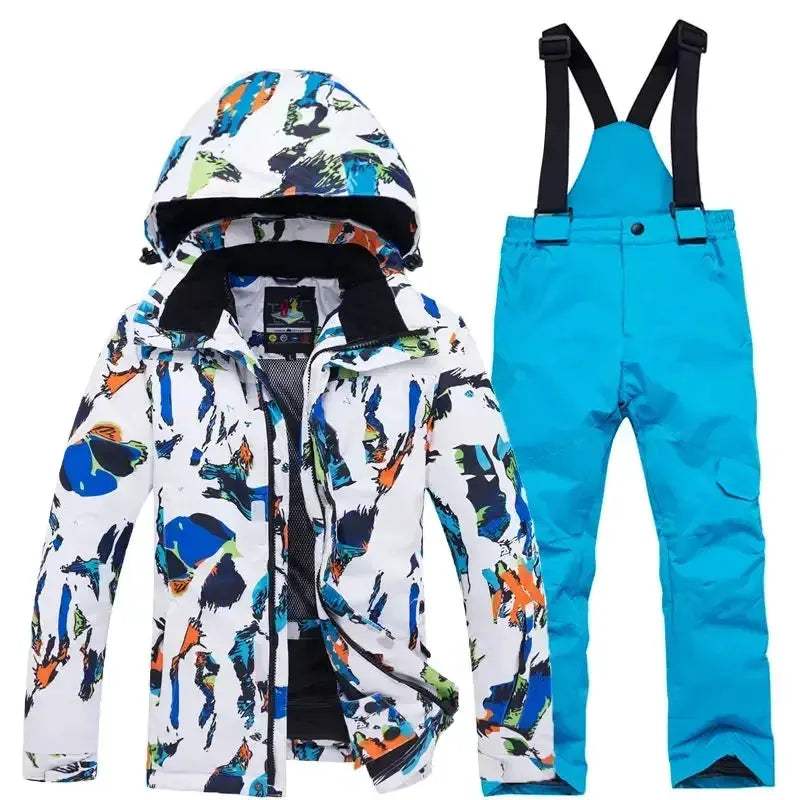 Kids Snow Suit Waterproof Windproof Winter Ski Outfit