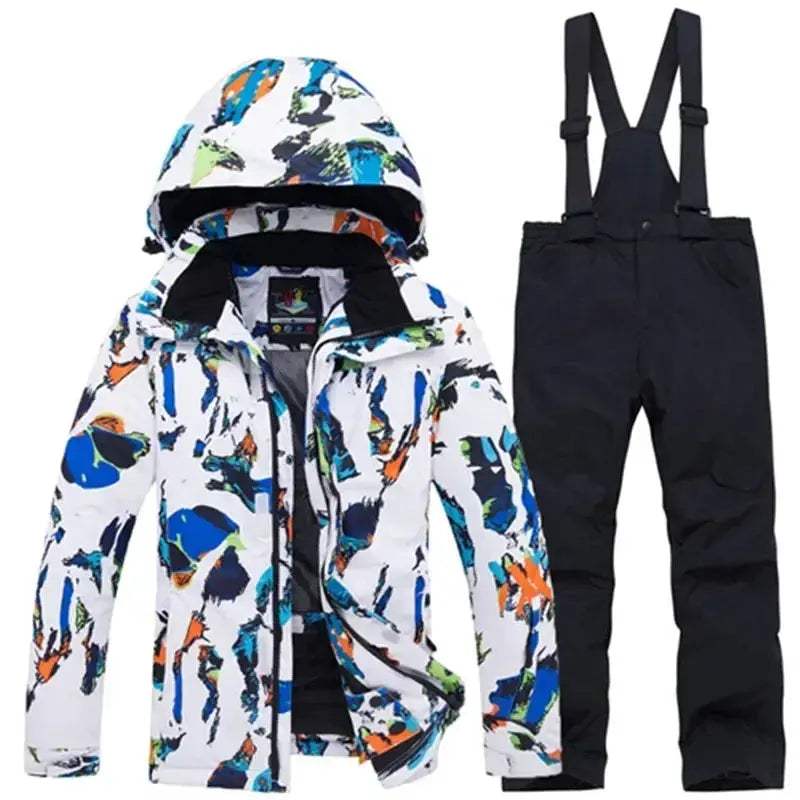 Kids Snow Suit Waterproof Windproof Winter Ski Outfit - Image 2