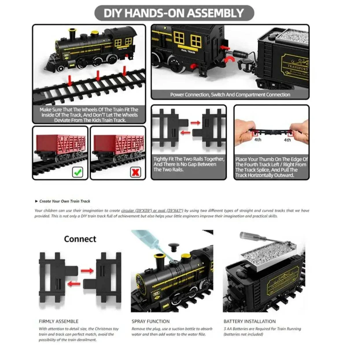 Kids Train Toy Plastic Model for Playtime Fun and Adventure - Image 3