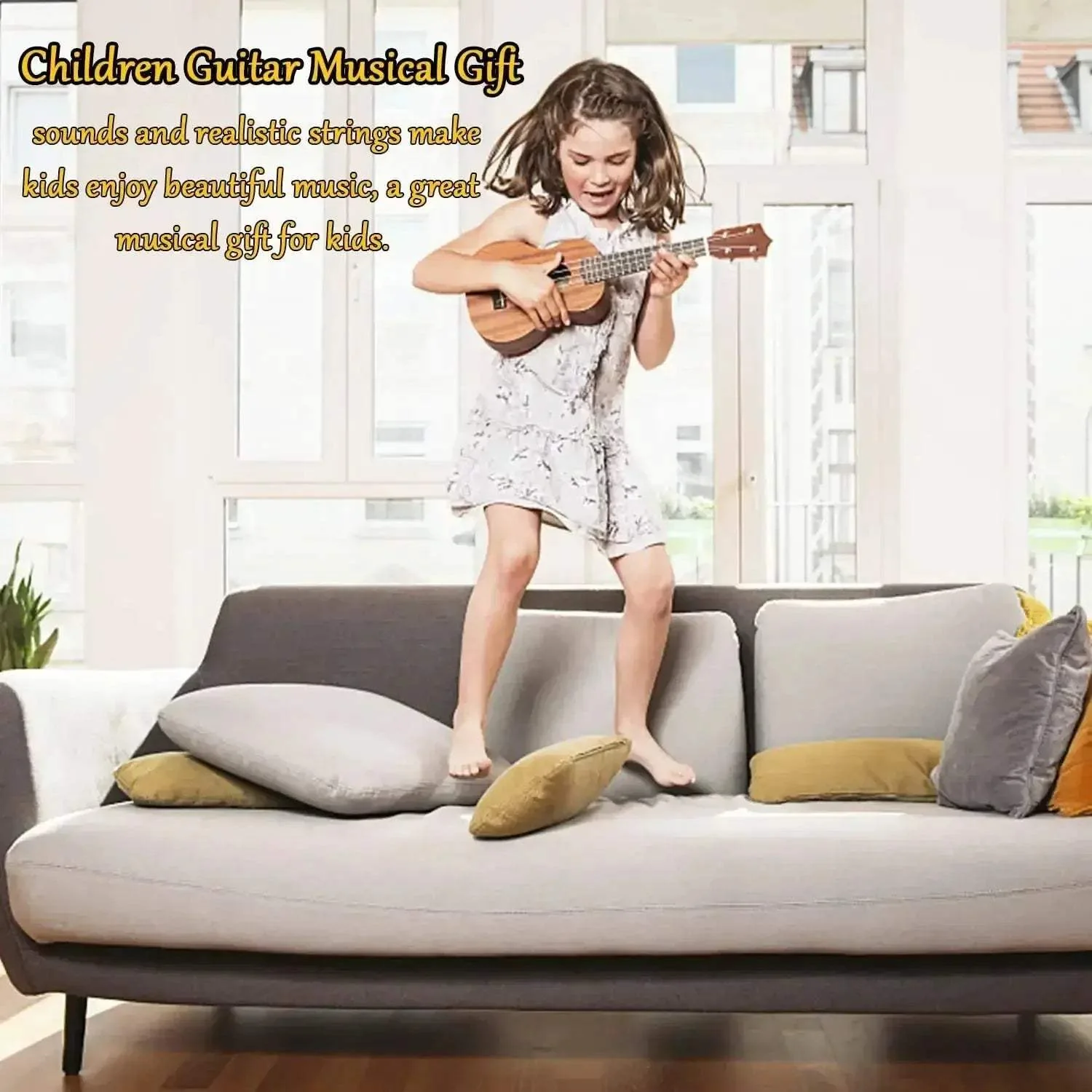 Kids Ukulele Toy For Toddlers Educational Music Instrument - Image 4