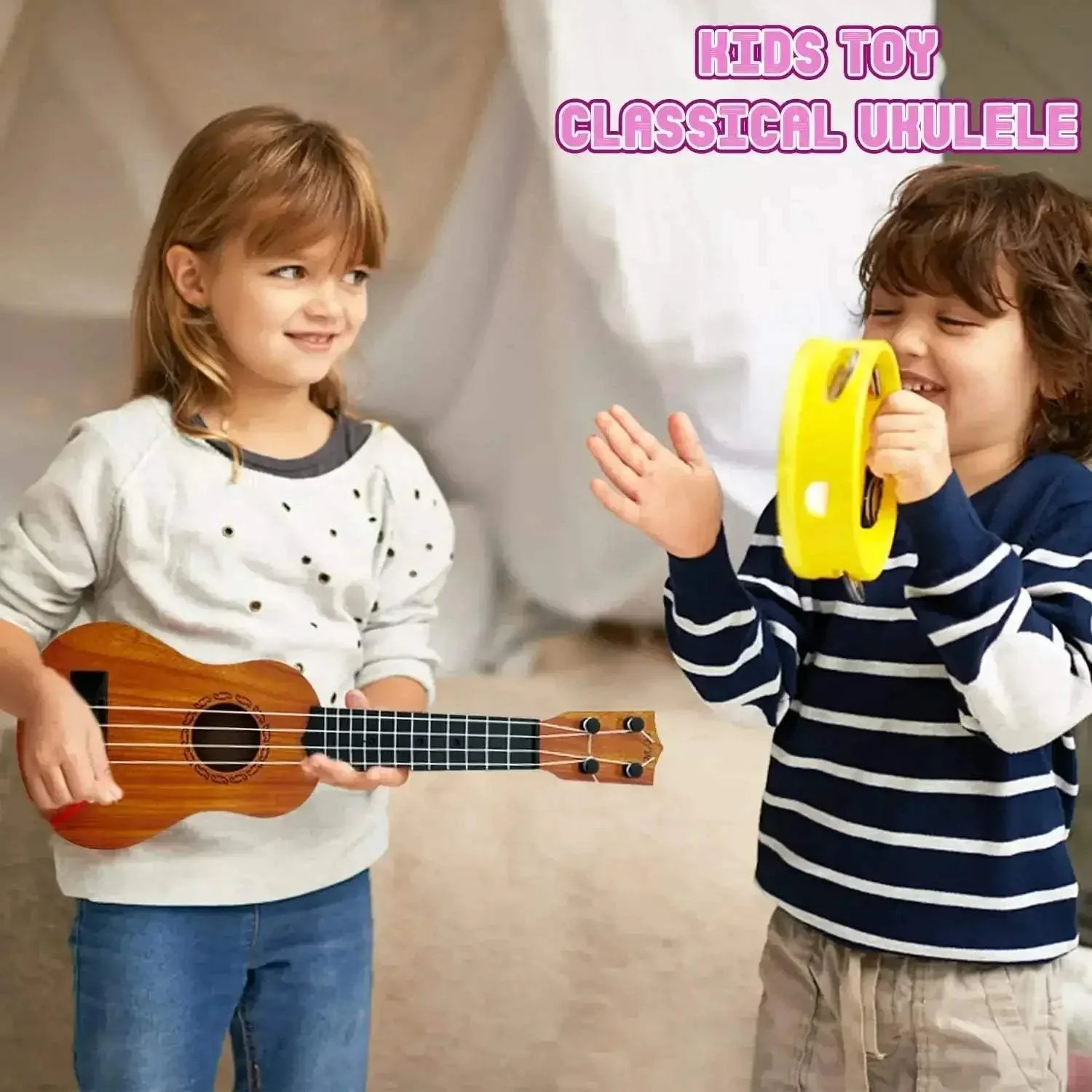Kids Ukulele Toy For Toddlers Educational Music Instrument - Image 6