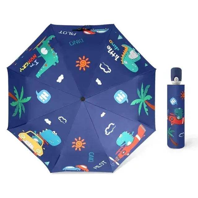 Kids Unicorn Umbrella Automatic Windproof UV Coating - Image 8