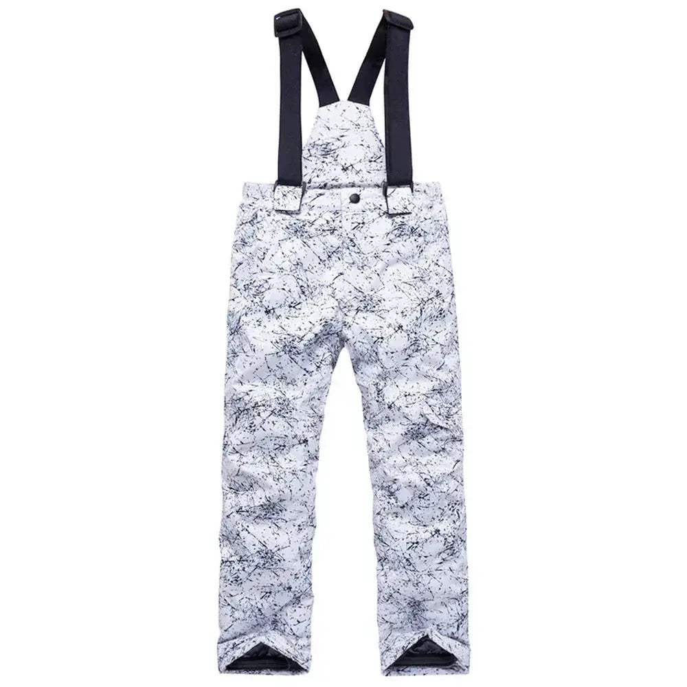 Kids Water Resistant Snow Pants Warm And Windproof Ski Trousers