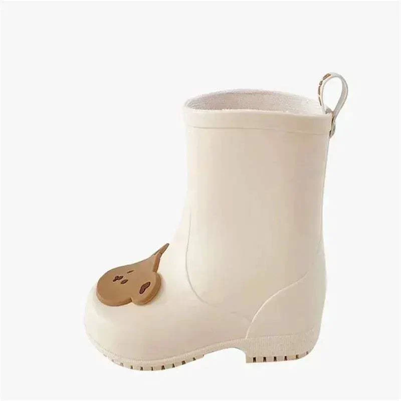 Kids Waterproof Non Slip Rain Boots With Cartoon Animals - Image 6