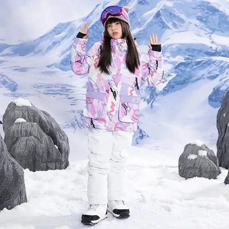Kids Waterproof Ski Jacket Snowsuit For Winter All Weather - Image 4