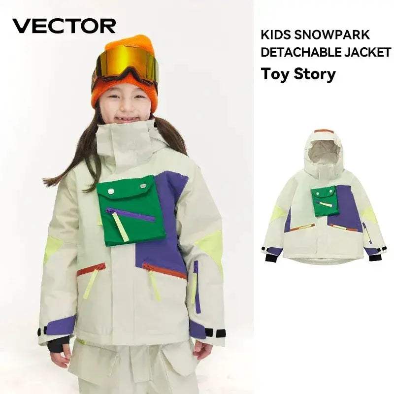 Kids Waterproof Snow Jacket With Hooded Thermal Warmth - Image 11
