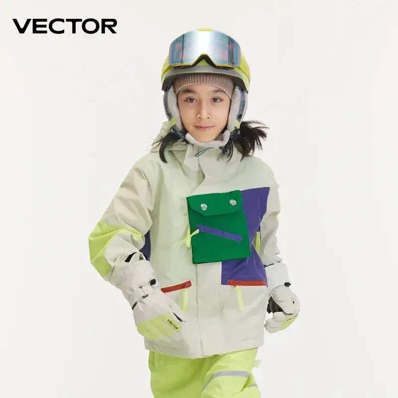 Kids Waterproof Snow Jacket With Hooded Thermal Warmth - Image 5