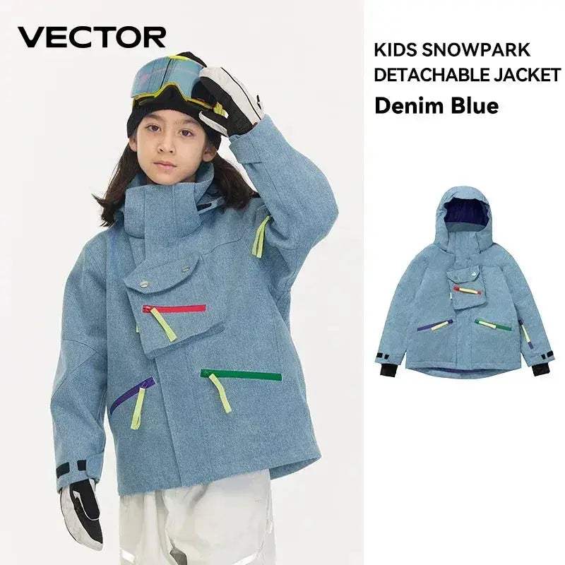 Kids Waterproof Snow Jacket With Hooded Thermal Warmth - Image 9