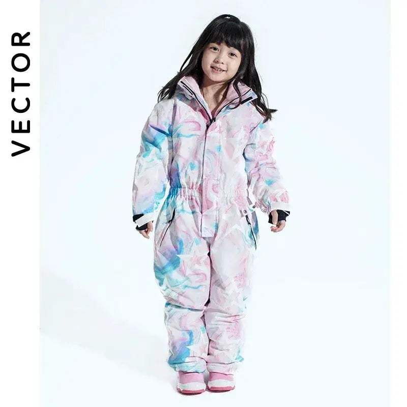 Kids Waterproof Winter Ski Jacket With Taped Seams