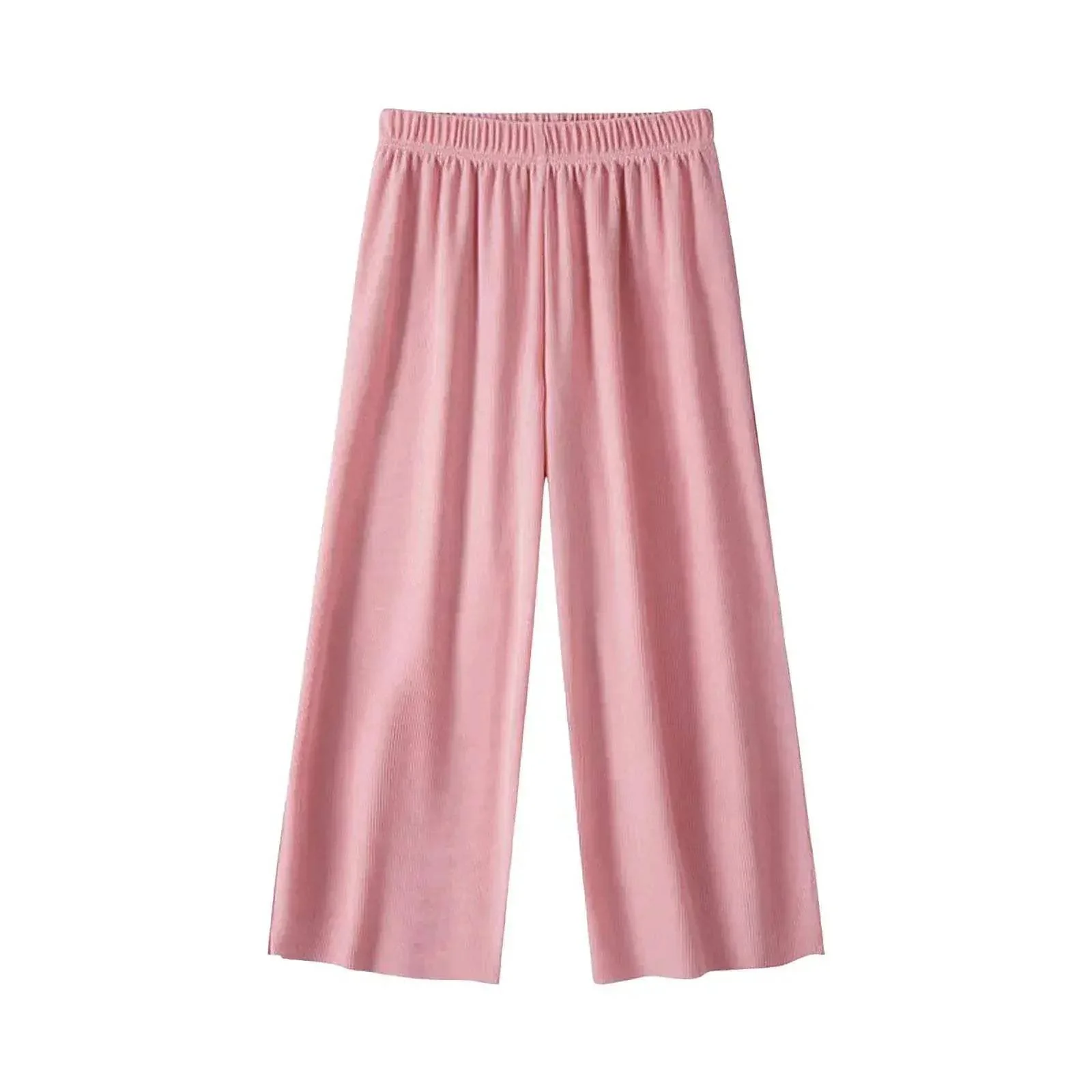 Kids Wide Leg Pajama Pants With Comfortable Elastic Waist - Image 3