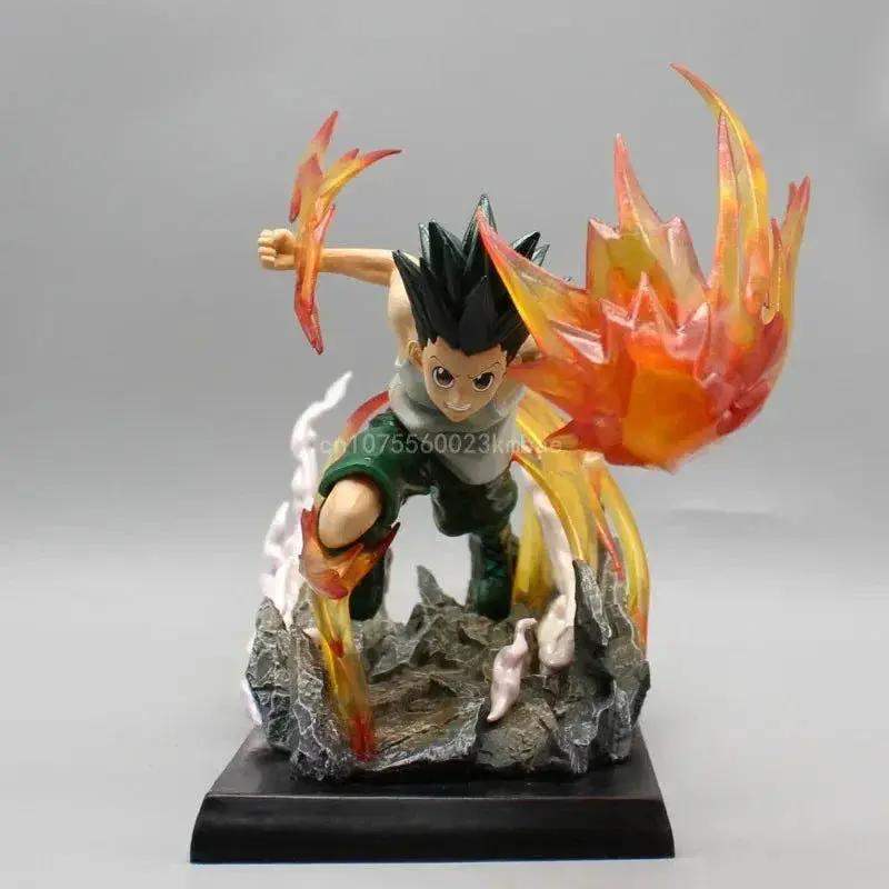 Killua Zoldyck and Gon Freecss Anime Figures, Hunter×Hunter Godspeed x Ja Jan Ken Anime Figurines Collectible Statue Model 18cm - Image 5