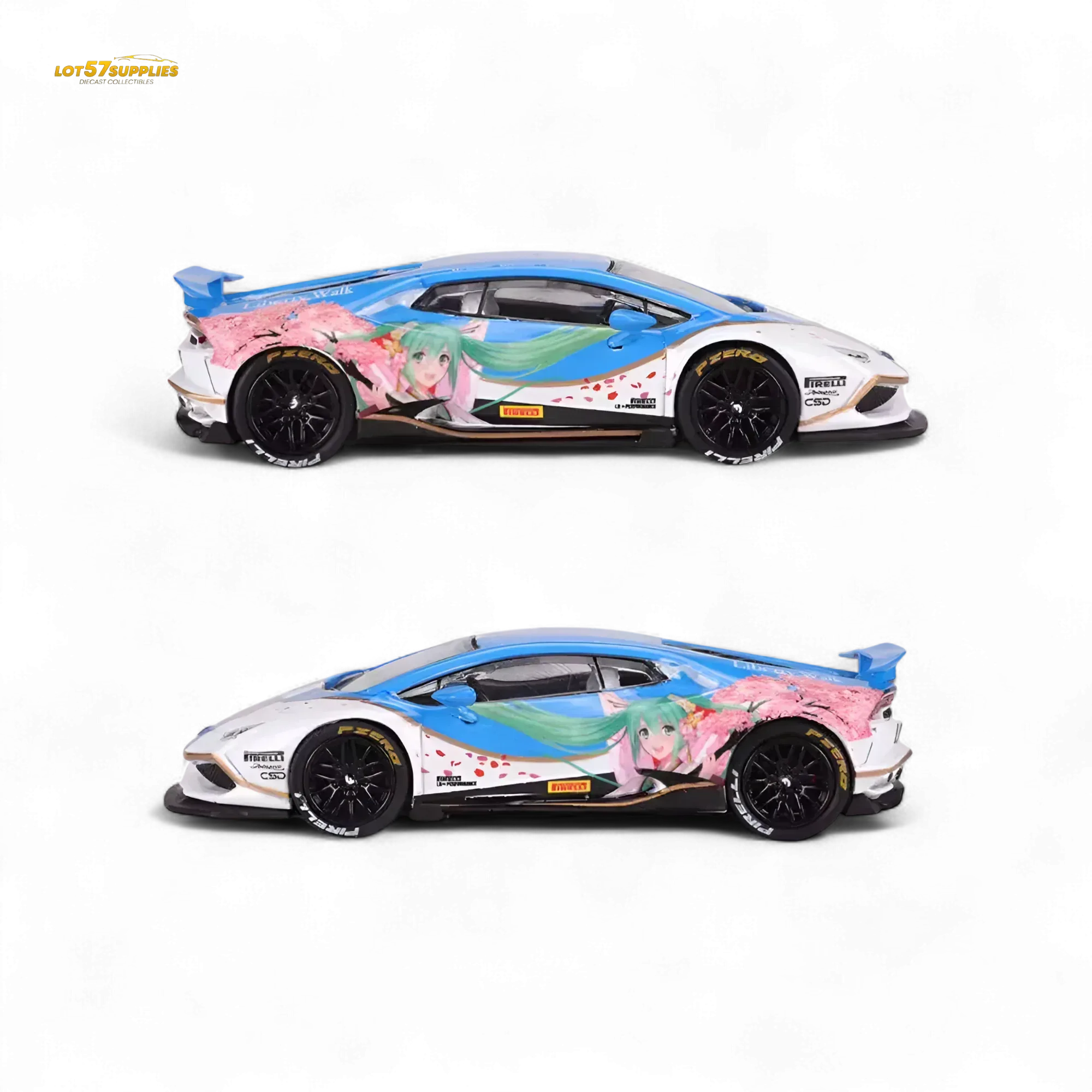 King Model Lamborghini Huracan LP610 Hatsune Blue 1:64 - Image 2