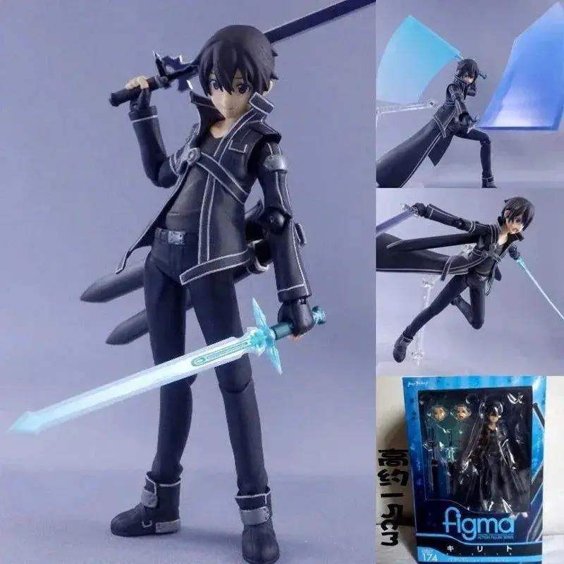 Kirigaya Kazuto Action Figure, Kirito Anime Figurines Sword Art Online, Detachable and Movable Joints Model PVC 15 CM - Image 3