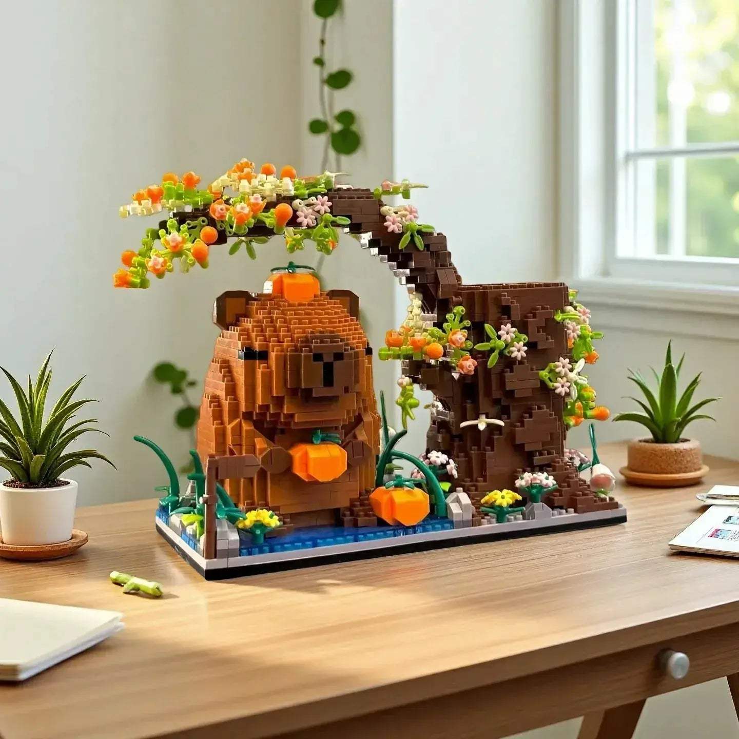 Capybara Pen Holder DIY Building Blocks Easy Assembly