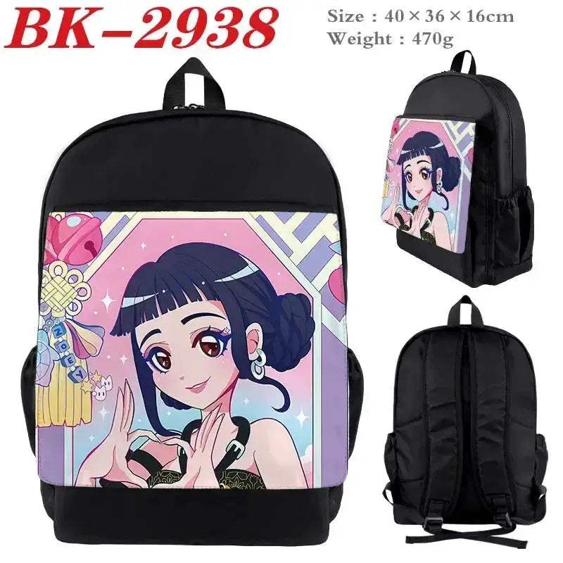 Kpop Backpack Nylon Cartoon Print Figures For Students - Image 4