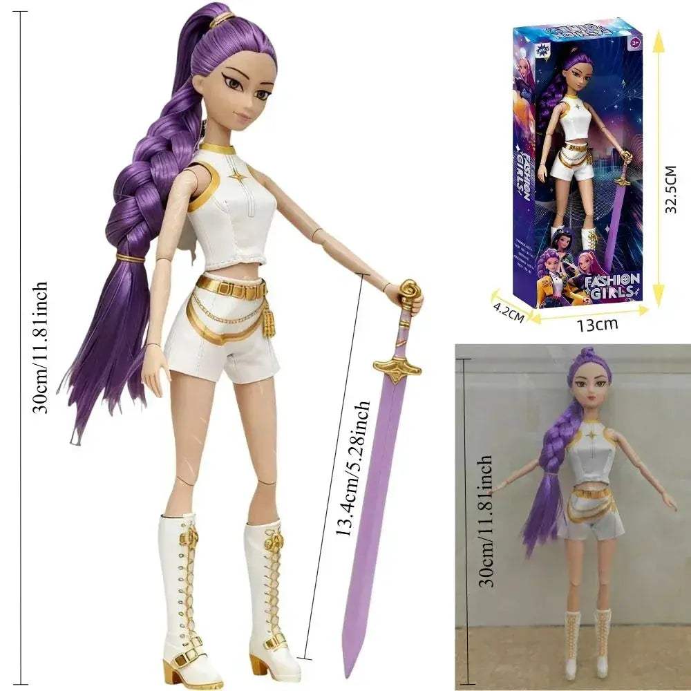 Kpop Demon Hunters Action Figure Dolls 3 Pack Collectible - Image 4