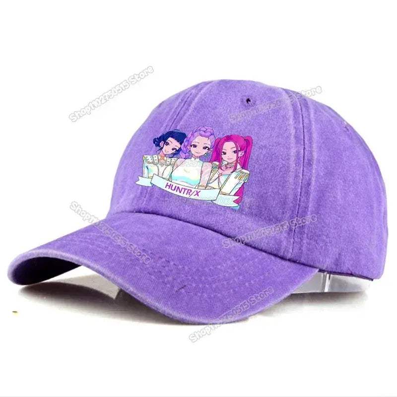 KPop Demon Hunters Retro Washed Baseball Cap Snapback For Women - Image 11